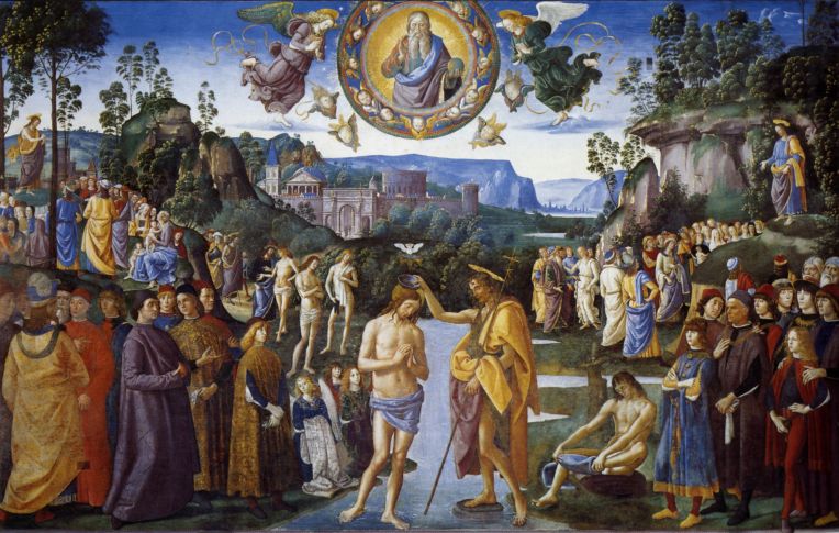baptism of christ 1483 Perugino