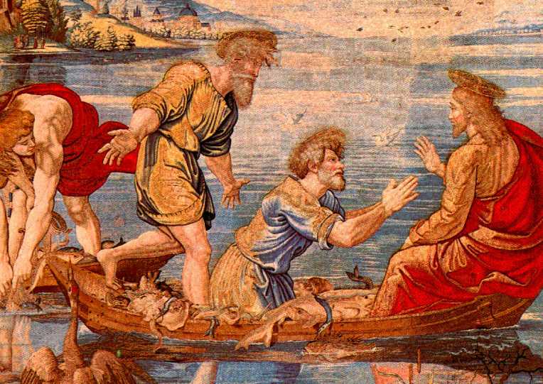 tapestry raphael fish John 21