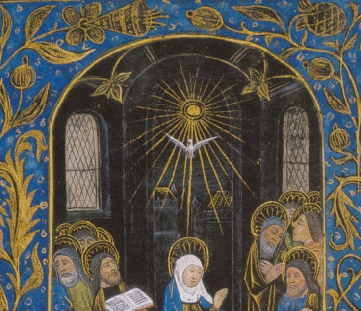 Pentecost blue top half