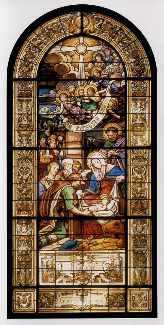 Nativity stained glass