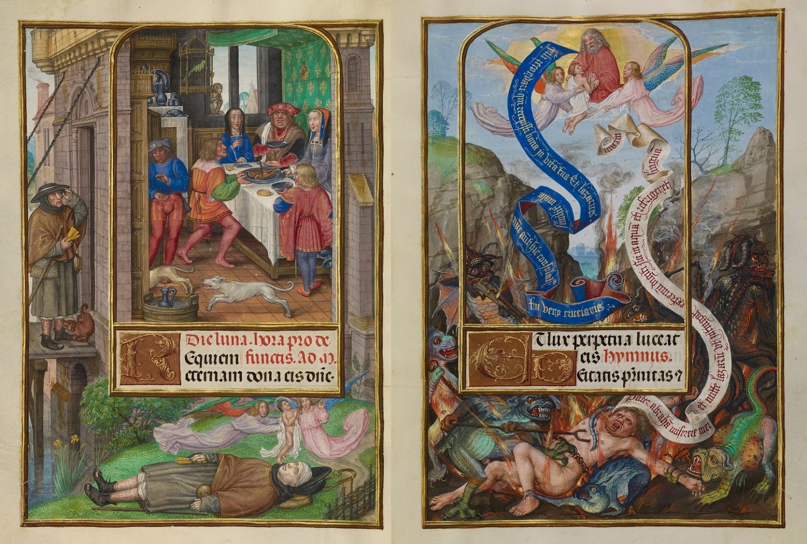 Rich Man and Lazarus medieval