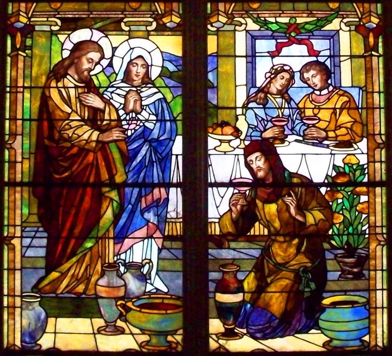 Wedding at Cana - stained glass CROPPED