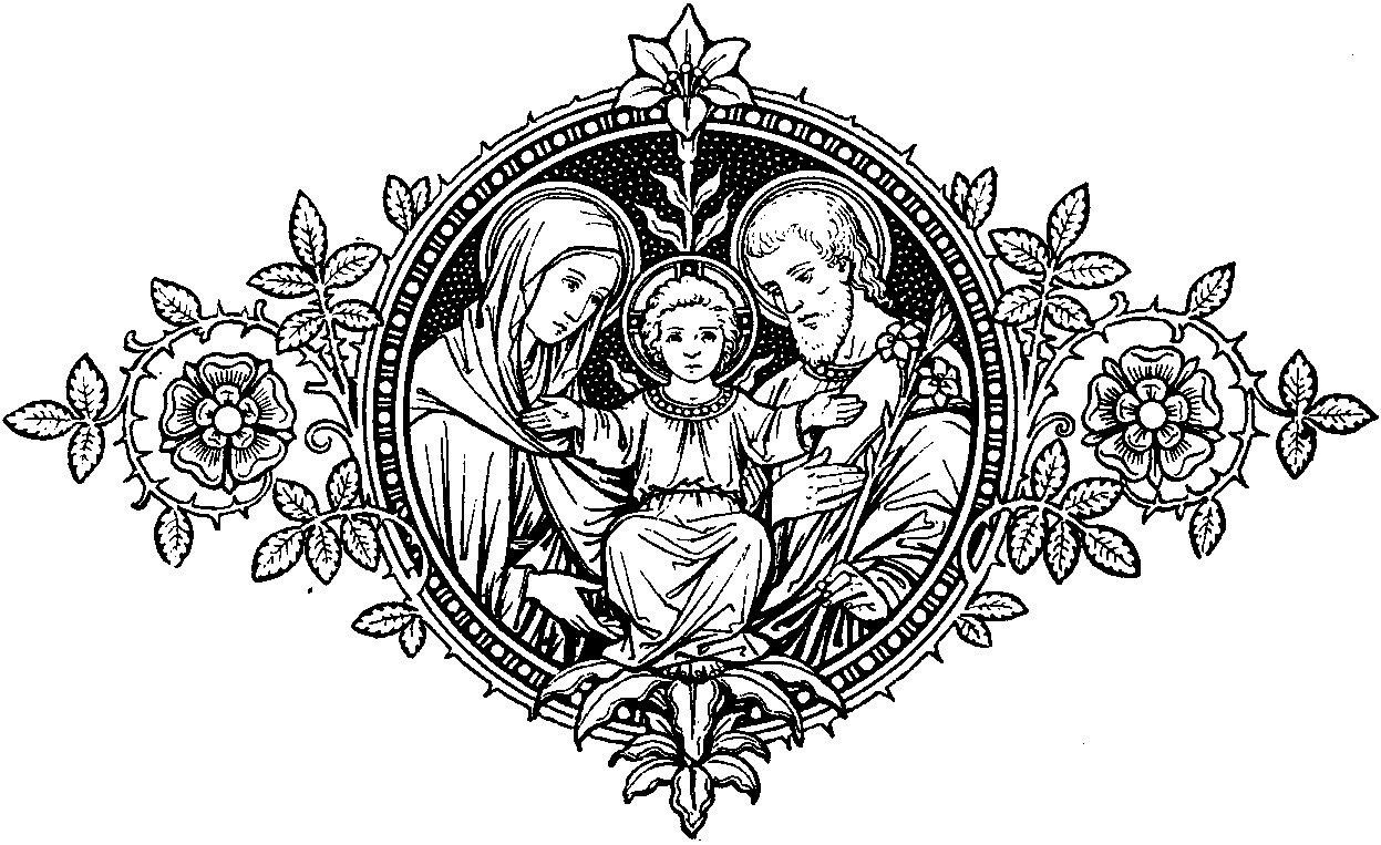 LINE ART Holy Family – Reflections on the Sacred Liturgy